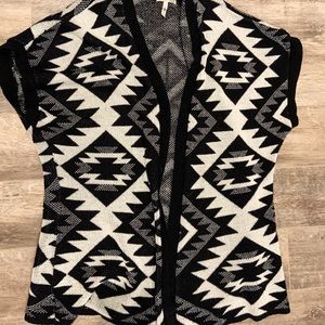 Large Tribal Print Cardigan